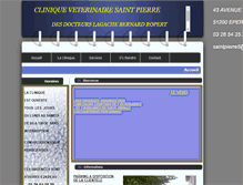 Tablet Screenshot of cliniquevtrinairesaintpierre.net